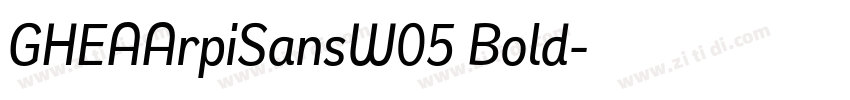GHEAArpiSansW05 Bold字体转换
